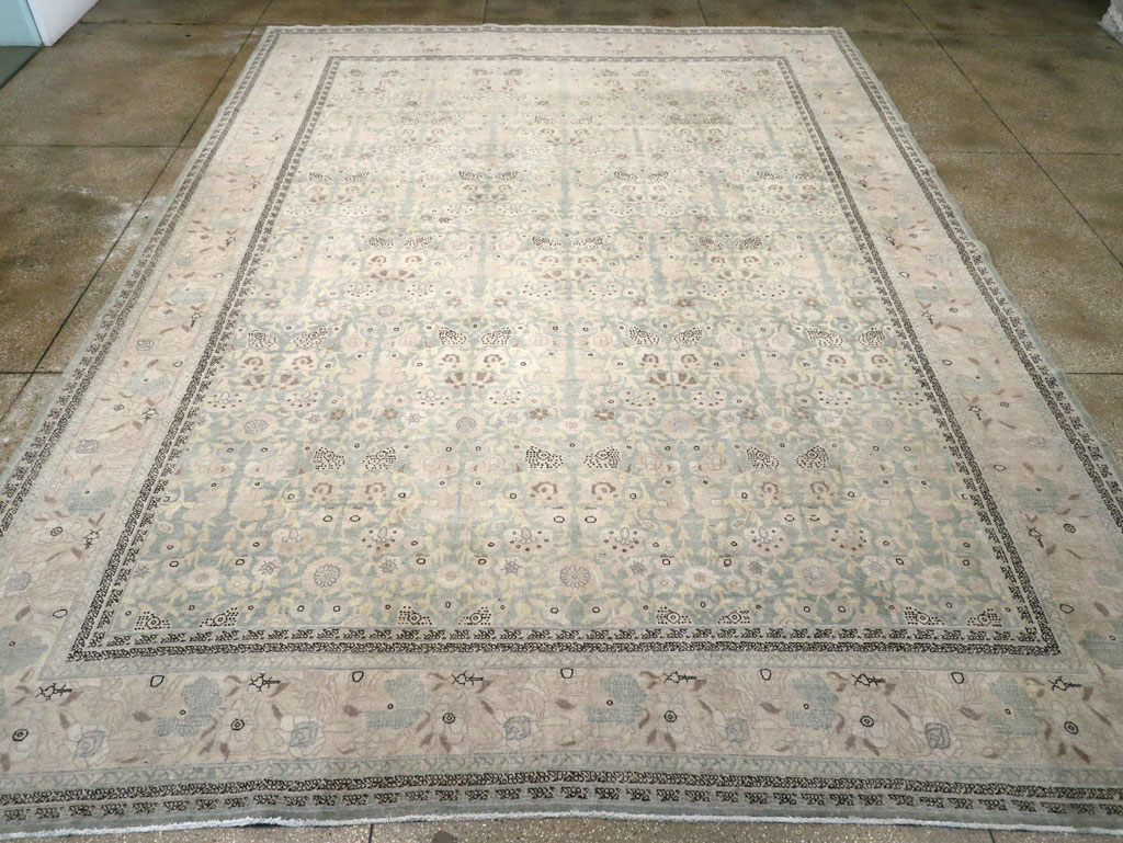 Antique Persian Tabriz Large Room Size Carpet, No.22760 - Gsblank