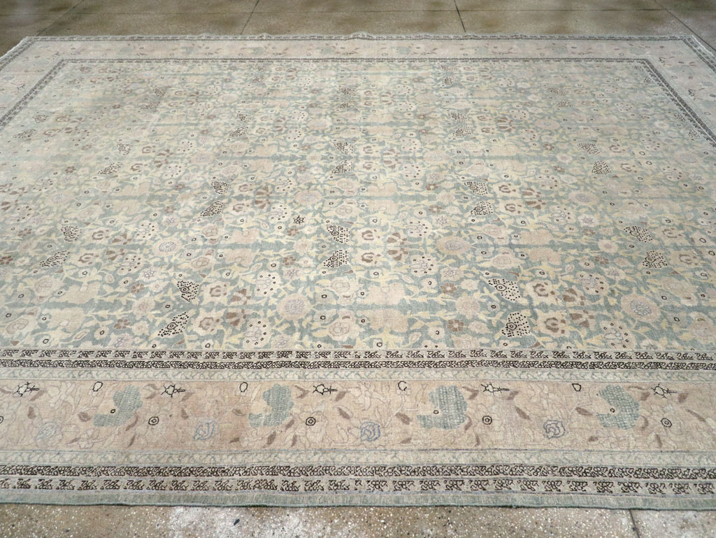 Antique Persian Tabriz Large Room Size Carpet, No.22760 - Gsblank