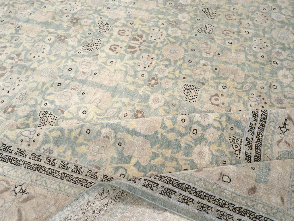 Antique Persian Tabriz Large Room Size Carpet, No.22760 - Gsblank