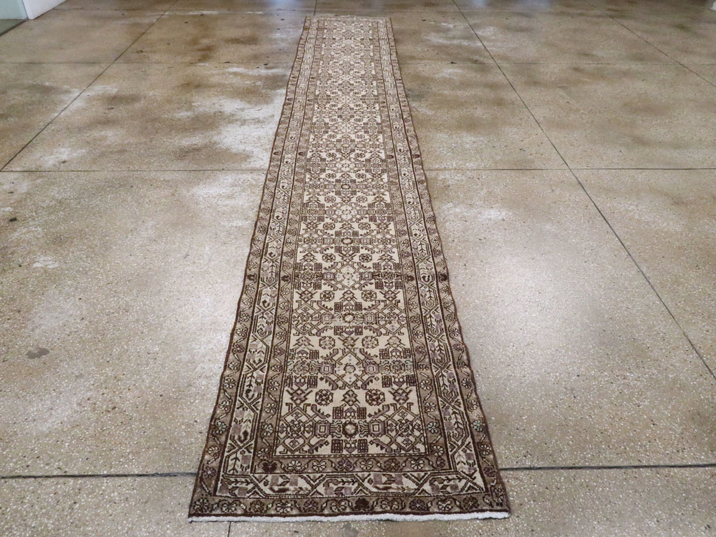 Vintage Persian Malayer Long Runner, No.22781 - Gsblank