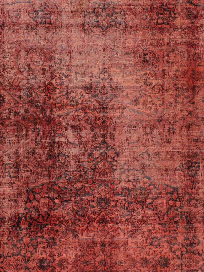 Antique Persian Mashad Over-Dye Carpet, No.22802 - Gsblank