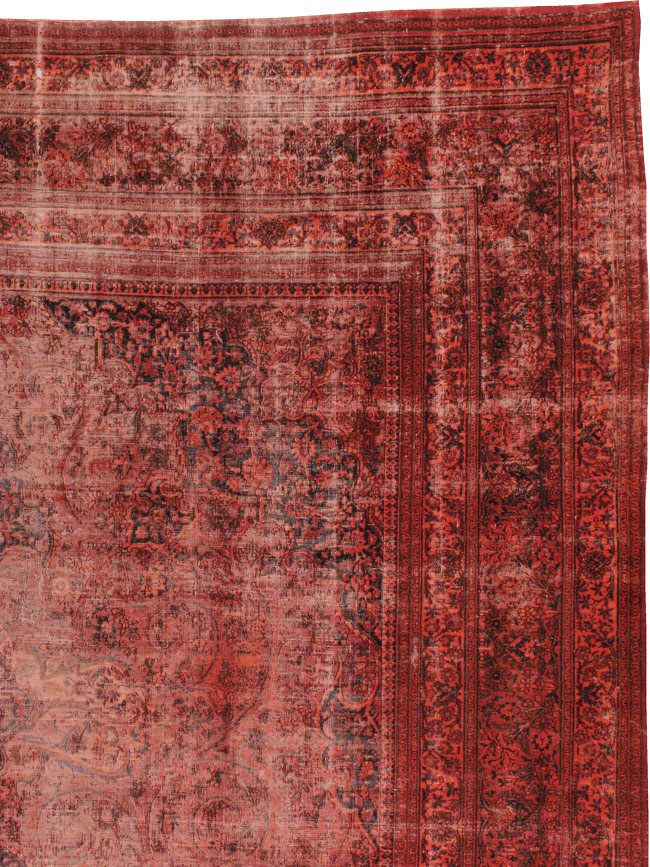 Antique Persian Mashad Over-Dye Carpet, No.22802 - Gsblank