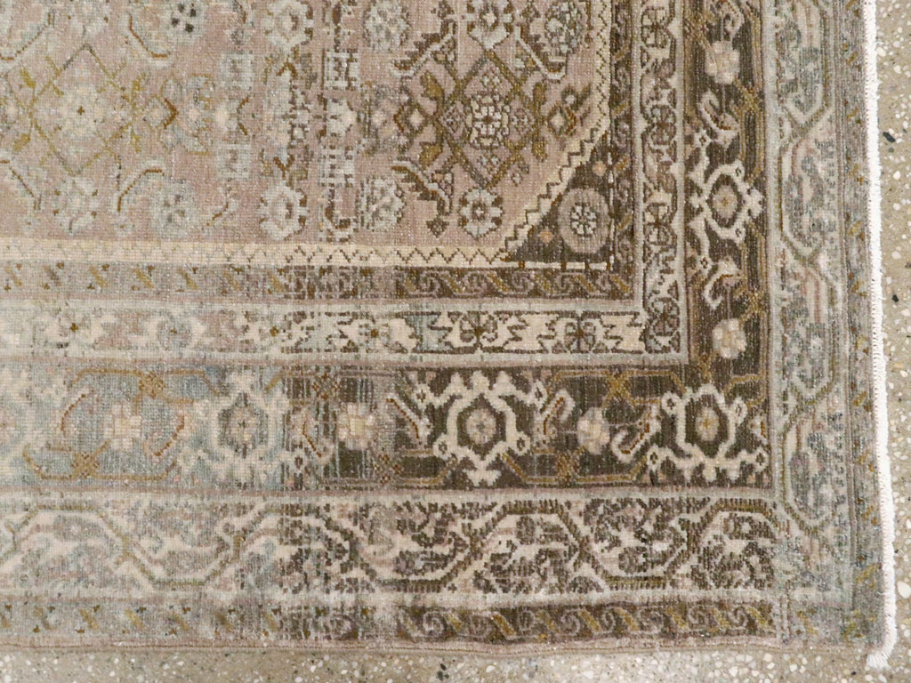 Vintage Malayer Square Rug, No.22810 - Gsblank