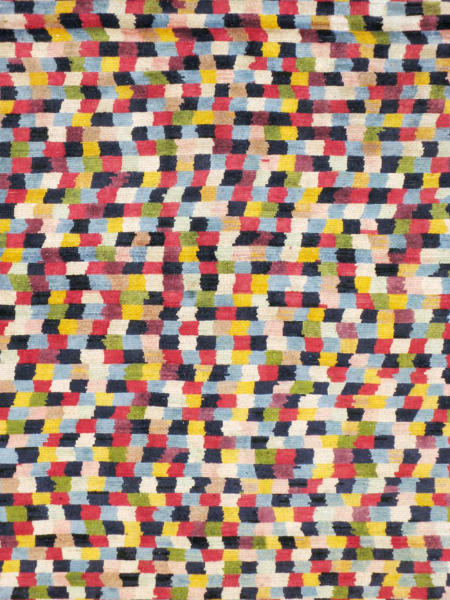 Vintage Persian Kashan Modernist Carpet, No.22839 - Gsblank