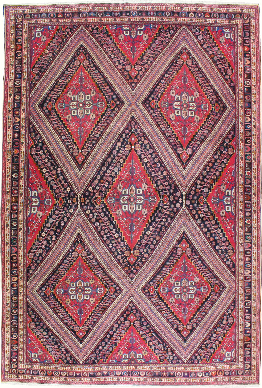 Vintage Persian Afshar Carpet, No.22844 - Gsblank