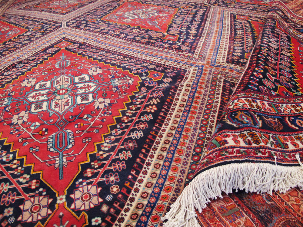 Vintage Persian Afshar Carpet, No.22844 - Gsblank