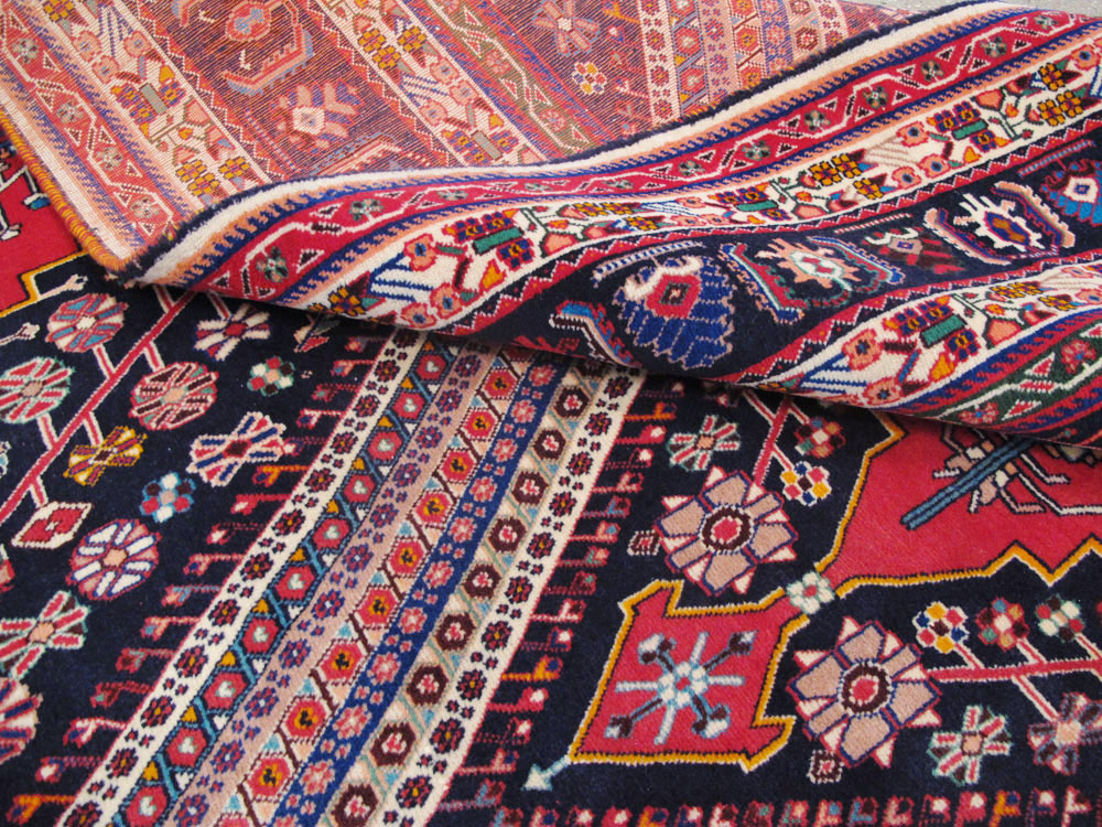 Vintage Persian Afshar Carpet, No.22844 - Gsblank