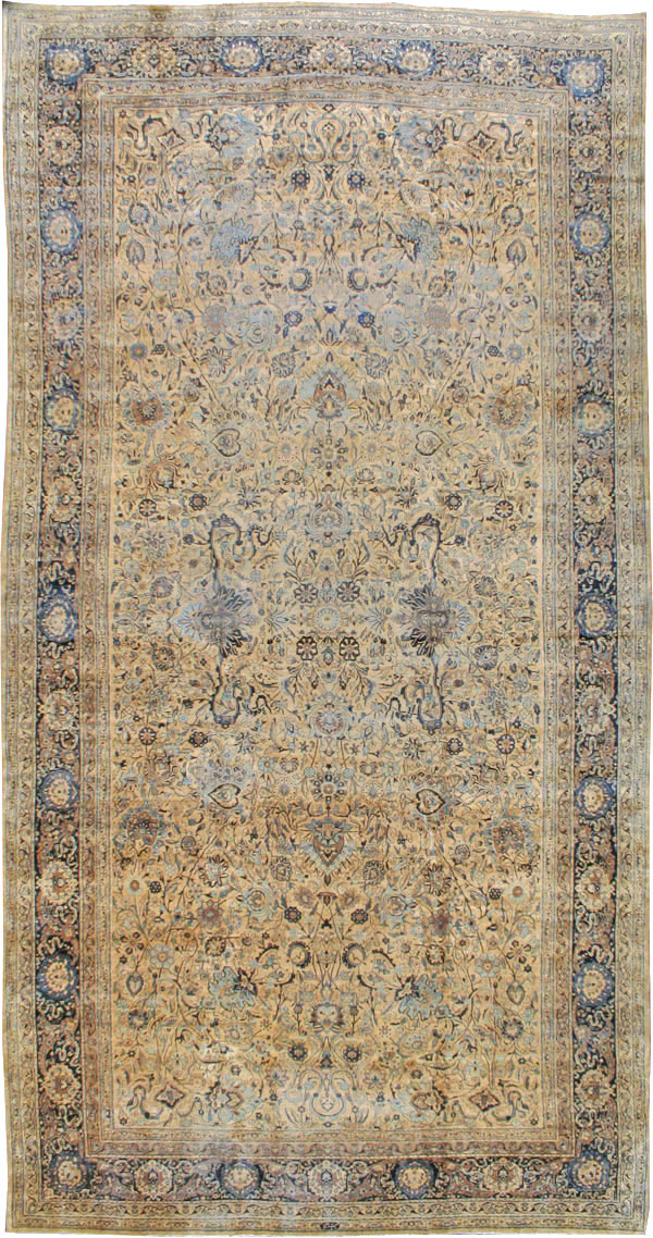 Antique Persian Lavar Kerman Carpet, No.22849 - Gsblank