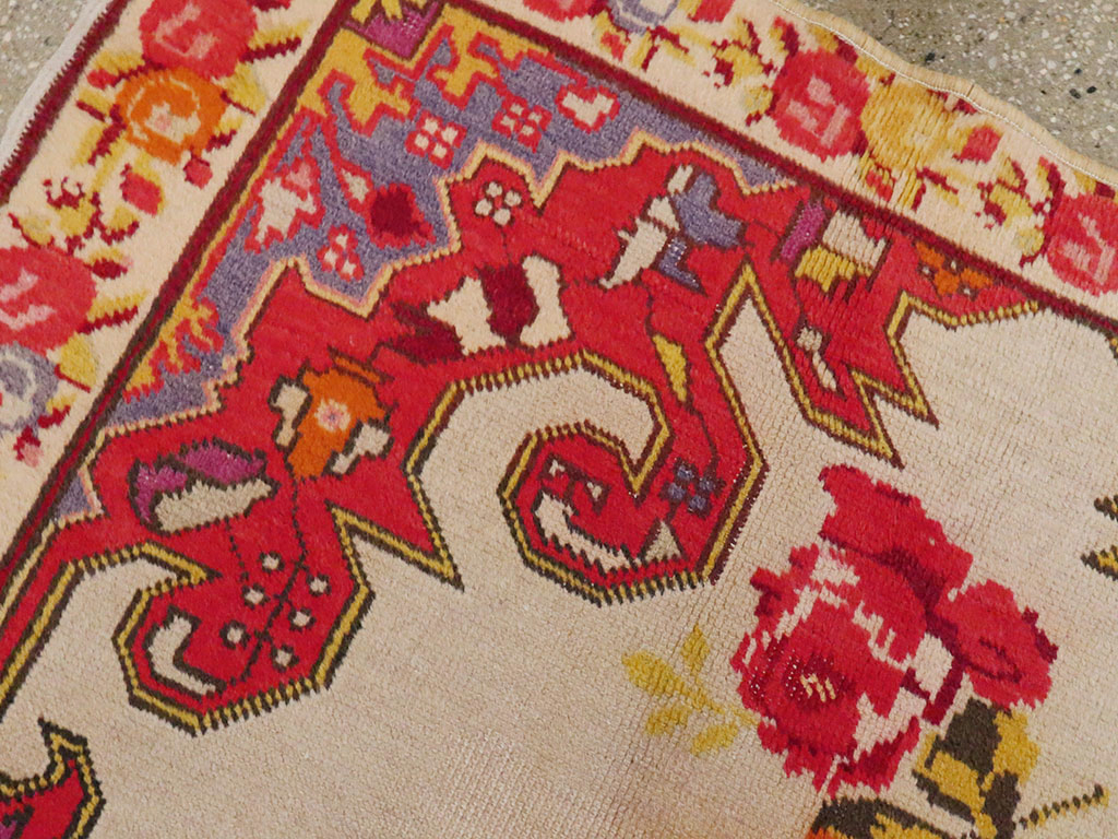 Antique Turkish Sivas Pictorial Rug, No.22859 - Gsblank