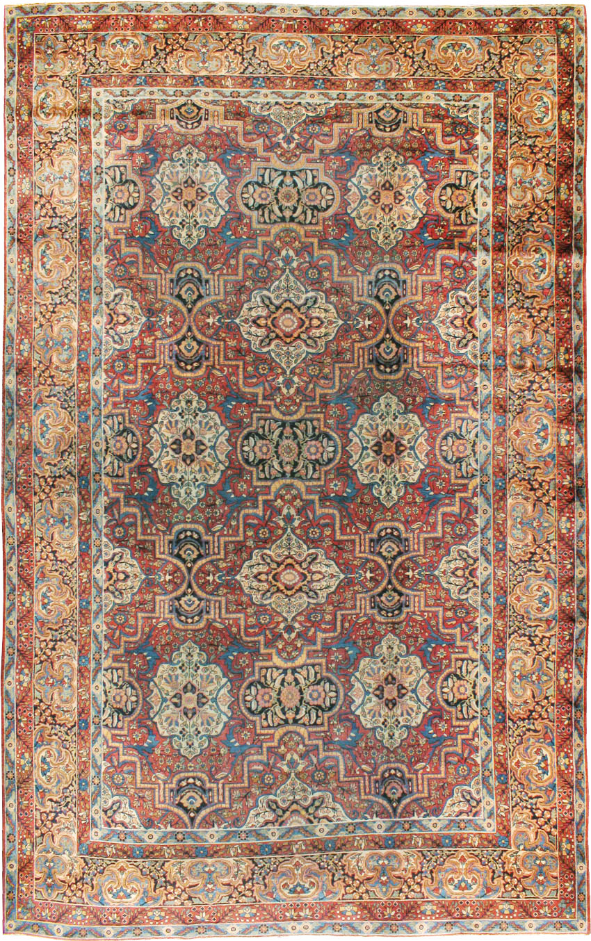 Antique Persian Lavar Kerman Carpet, No.22867 - Gsblank