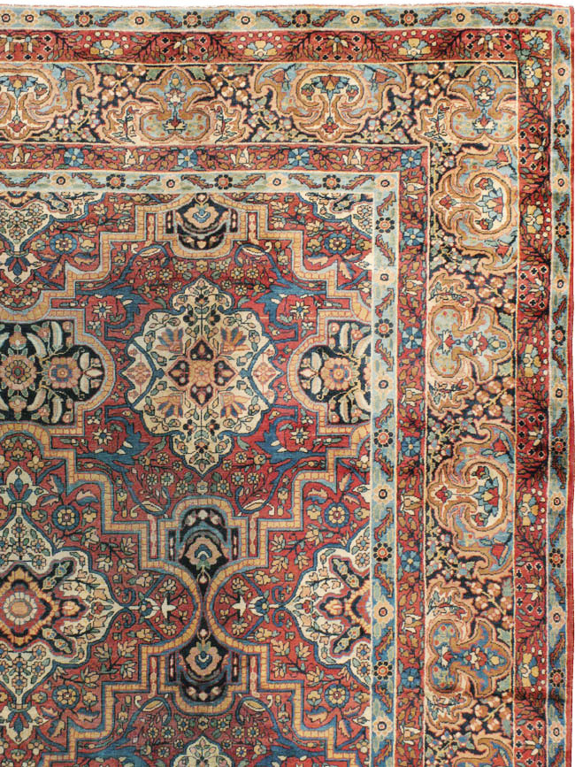 Antique Persian Lavar Kerman Carpet, No.22867 - Gsblank