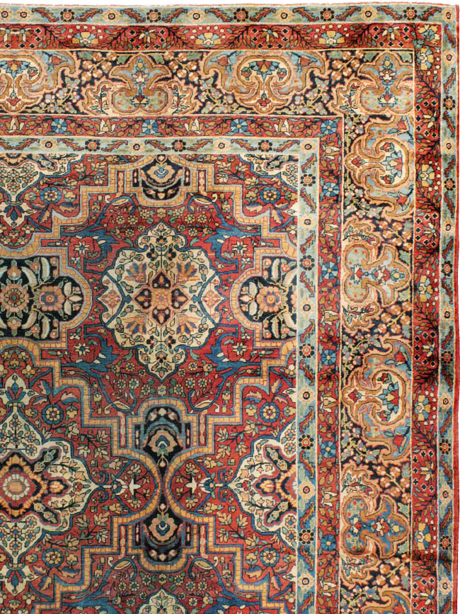 Antique Persian Lavar Kerman Carpet, No.22867 - Gsblank