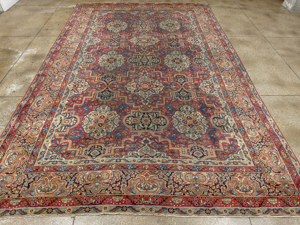 Antique Persian Lavar Kerman Carpet, No.22867 - Gsblank