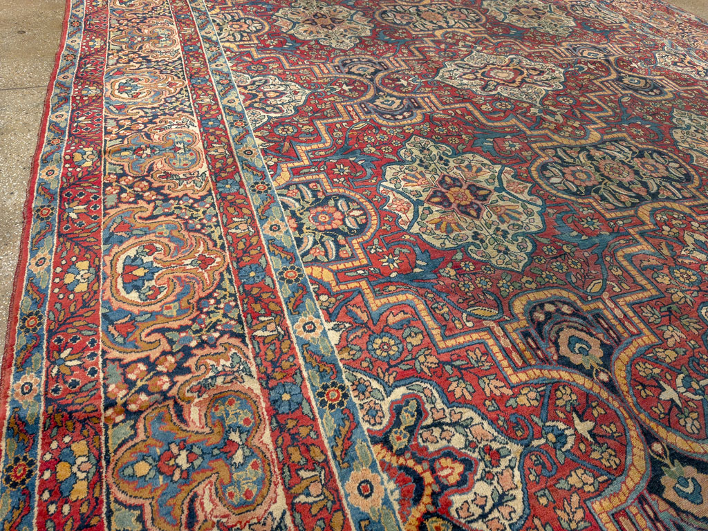 Antique Persian Lavar Kerman Carpet, No.22867 - Gsblank