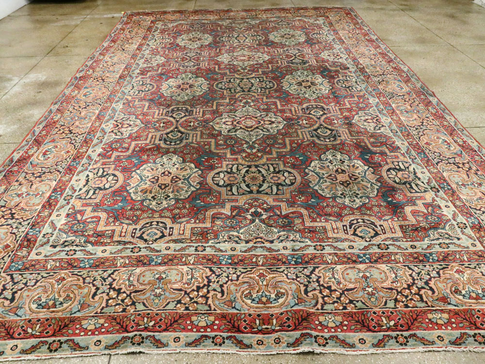 Antique Persian Lavar Kerman Carpet, No.22867 - Gsblank