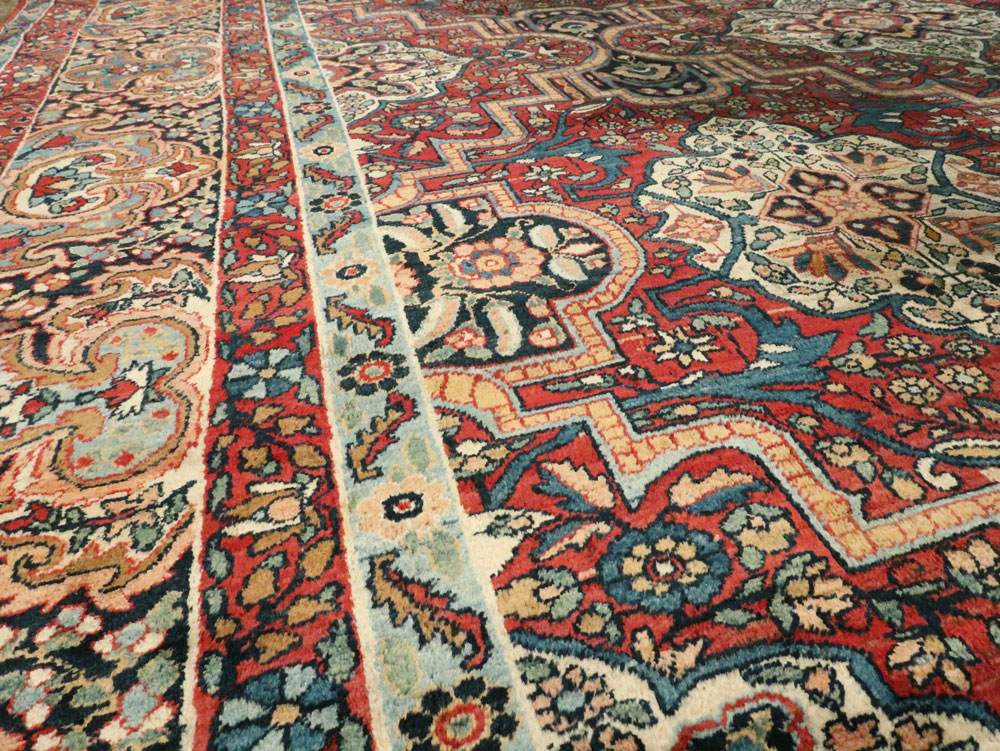 Antique Persian Lavar Kerman Carpet, No.22867 - Gsblank