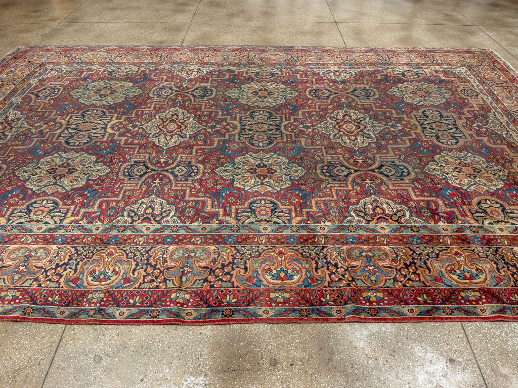 Antique Persian Lavar Kerman Carpet, No.22867 - Gsblank