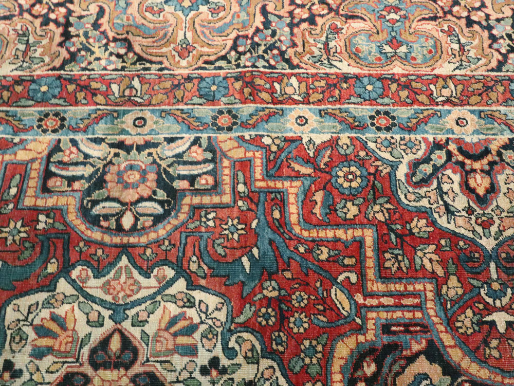 Antique Persian Lavar Kerman Carpet, No.22867 - Gsblank