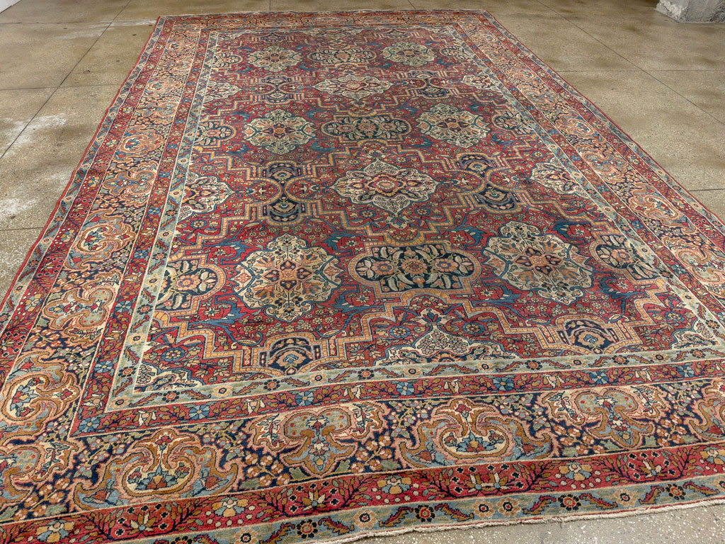 Antique Persian Lavar Kerman Carpet, No.22867 - Gsblank