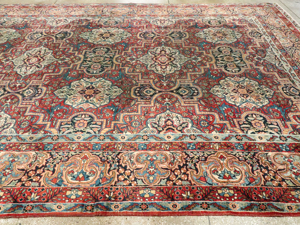 Antique Persian Lavar Kerman Carpet, No.22867 - Gsblank