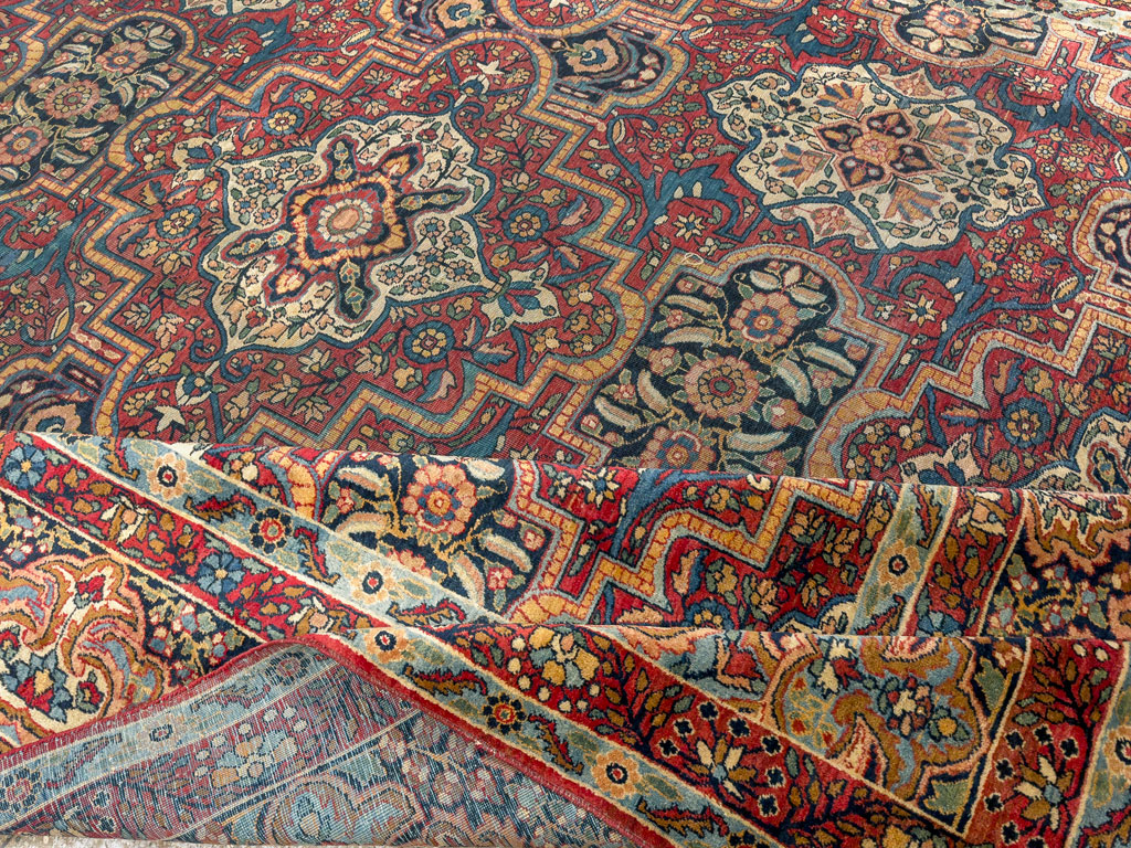 Antique Persian Lavar Kerman Carpet, No.22867 - Gsblank