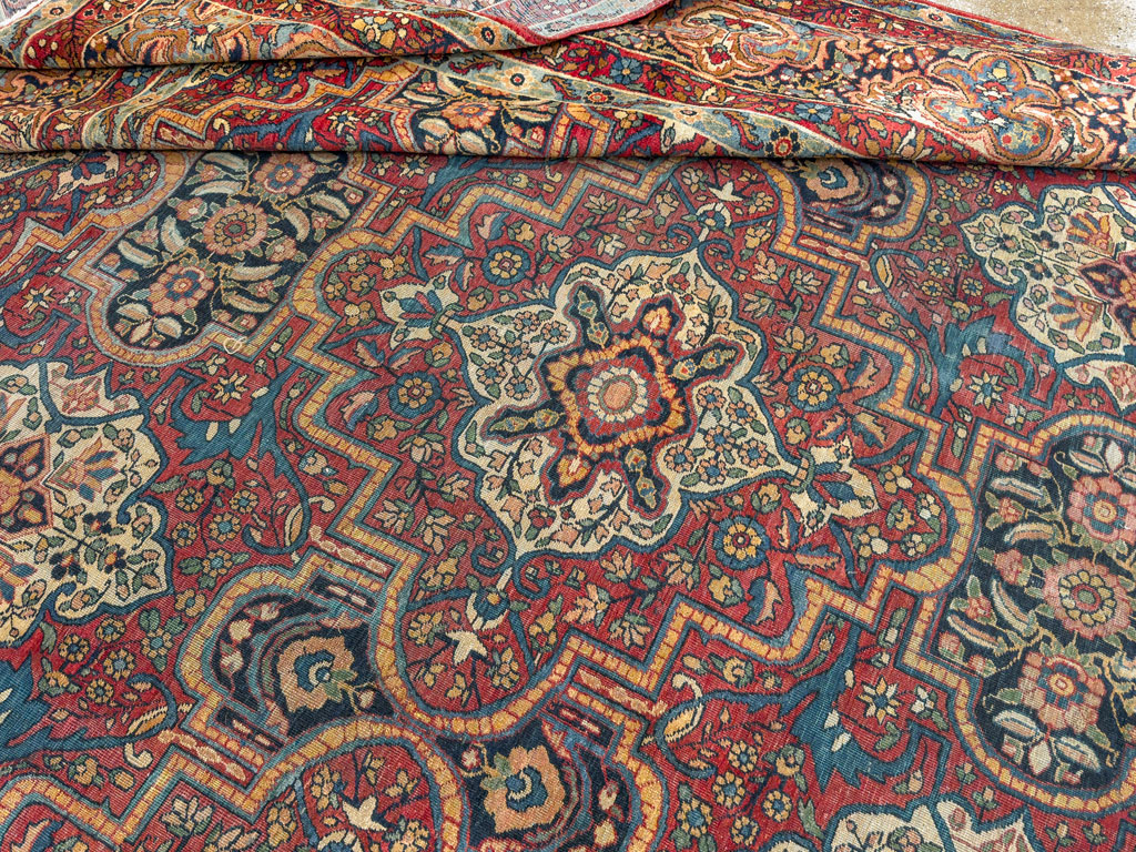 Antique Persian Lavar Kerman Carpet, No.22867 - Gsblank