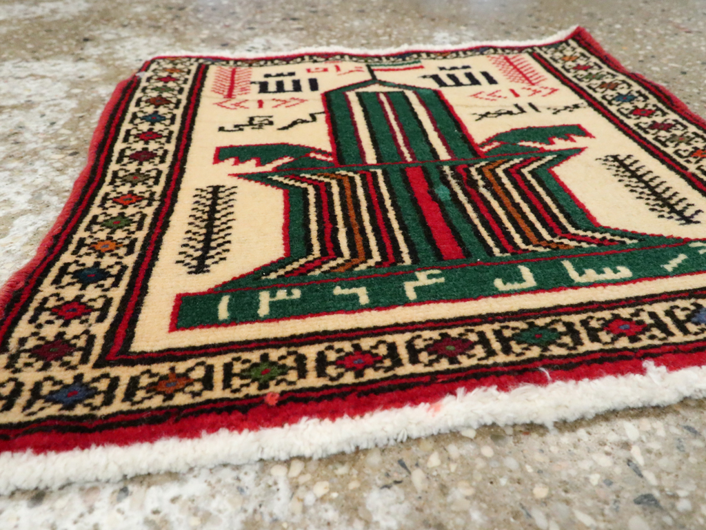 Vintage Persian Pictorial Baluch Rug (Pair: 2 of 2), No.22883 - Gsblank