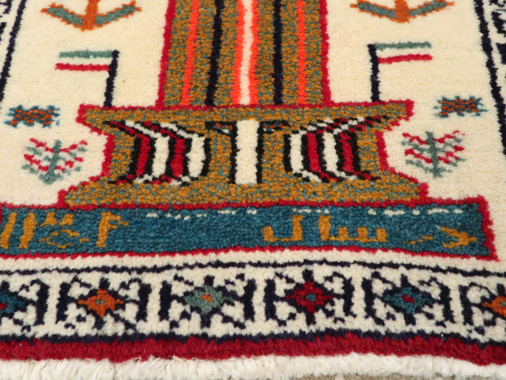 Vintage Baluch Pictorial Rug, No.22884 - Gsblank