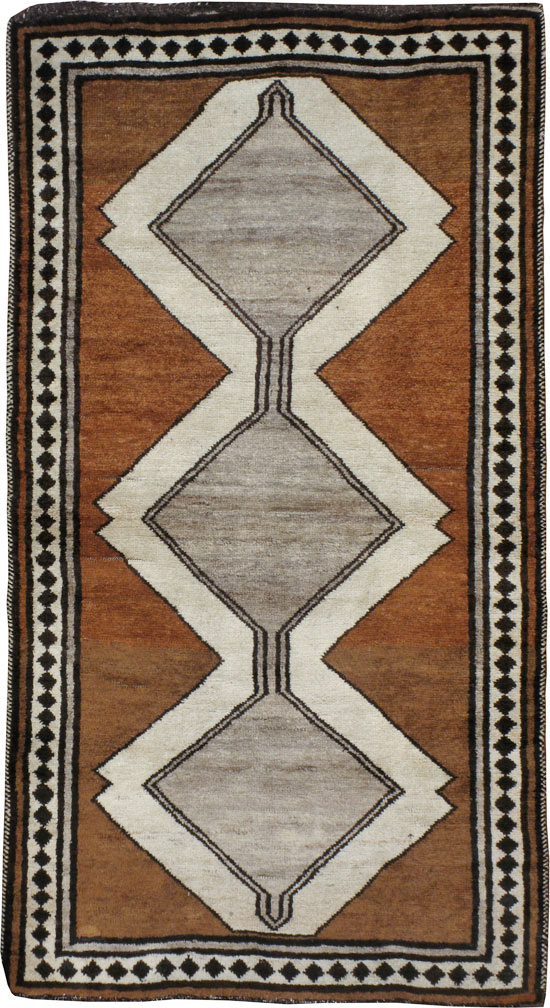 Vintage Persian Gabbeh Rug, No.22892 - Gsblank