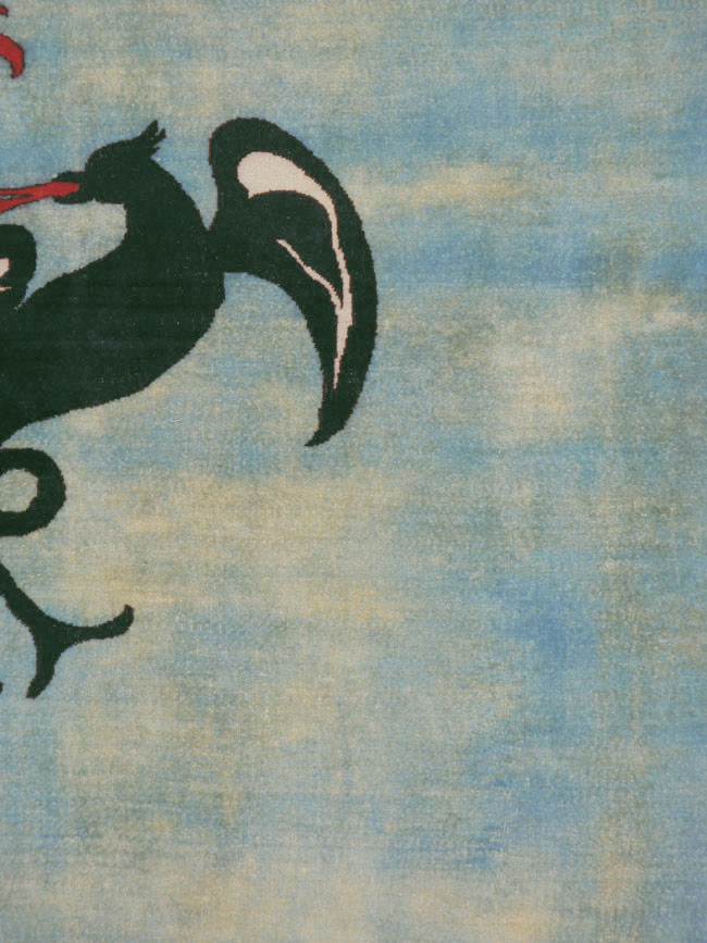 Vintage Persian Modernist Art-Deco Carpet, No.22909 - Gsblank