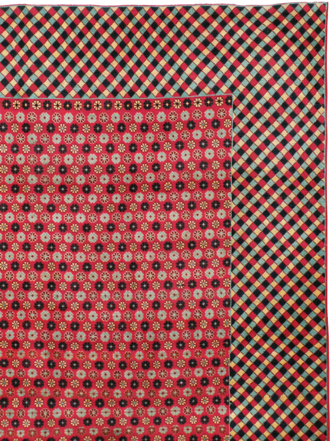 Vintage Persian Kashan Modernist Carpet, No.22916 - Gsblank