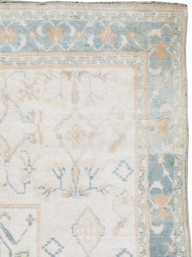 Vintage Indian Cotton Agra Rug, No.22931 - Gsblank