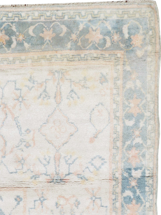 Vintage Indian Cotton Agra Rug, No.22931 - Gsblank