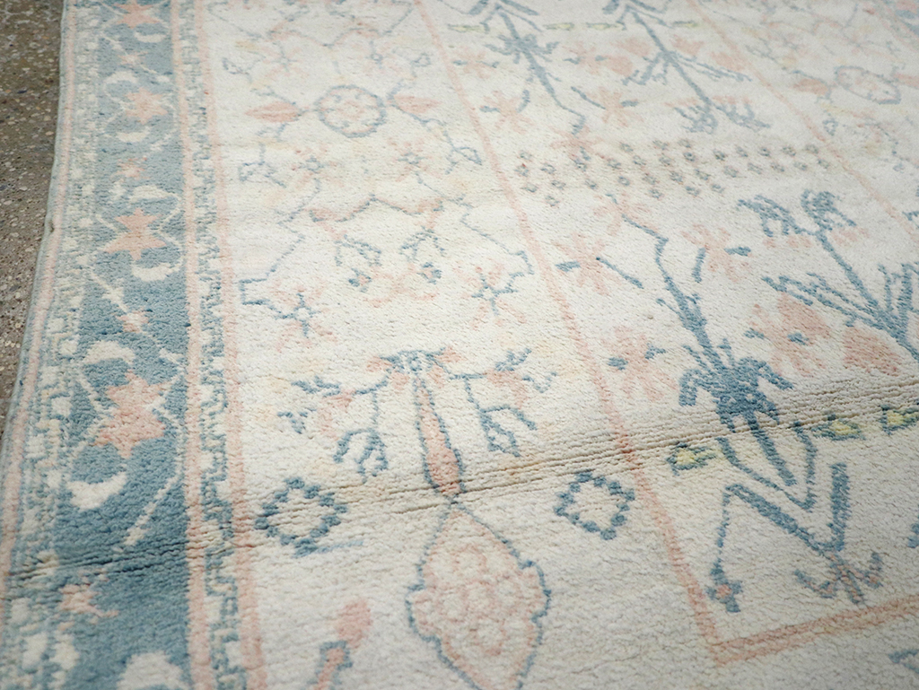 Vintage Indian Cotton Agra Rug, No.22931 - Gsblank