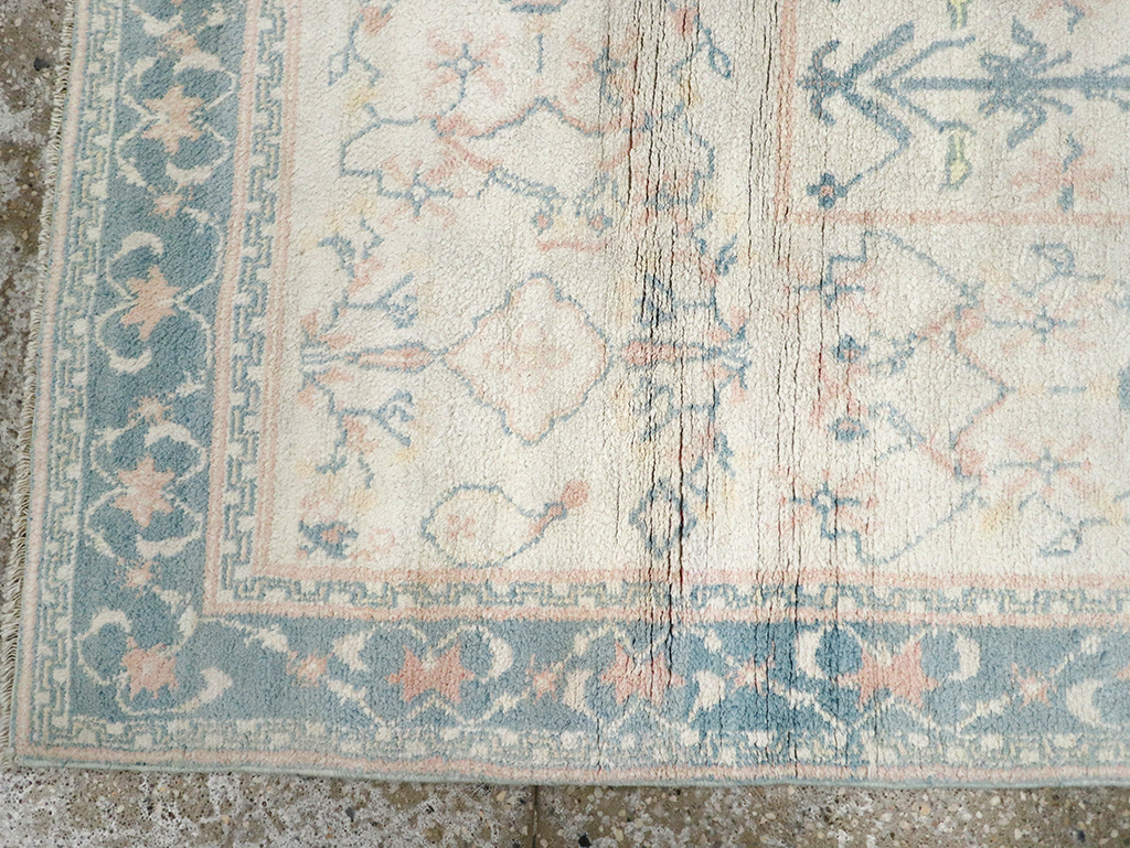 Vintage Indian Cotton Agra Rug, No.22931 - Gsblank