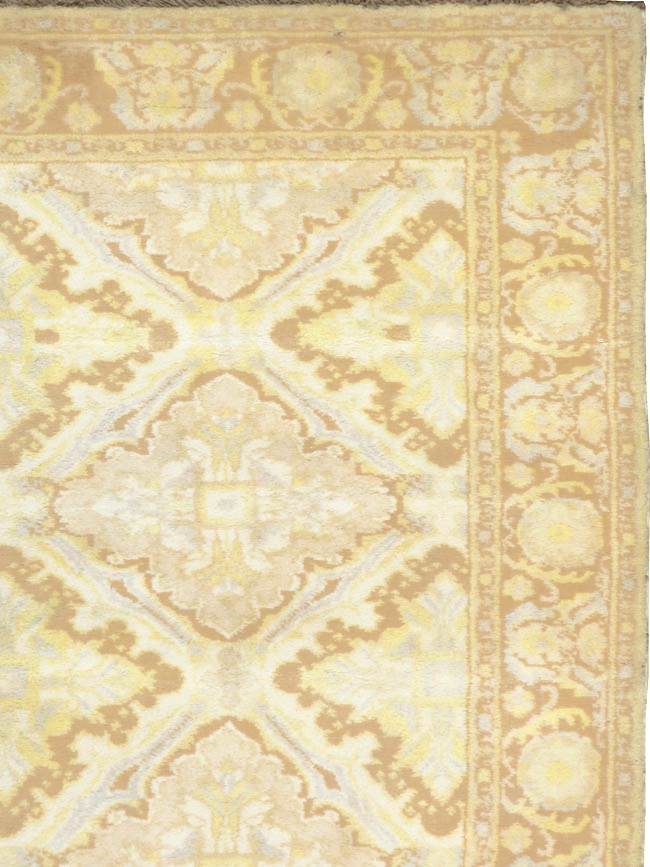 Vintage Indian Cotton Agra Rug, No.22940 - Gsblank