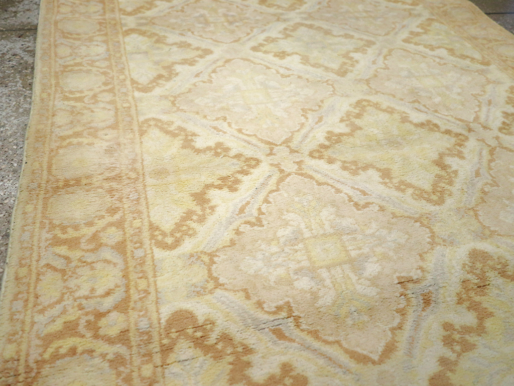 Vintage Indian Cotton Agra Rug, No.22940 - Gsblank