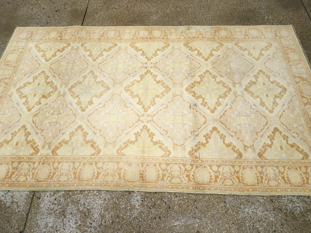 Vintage Indian Cotton Agra Rug, No.22940 - Gsblank