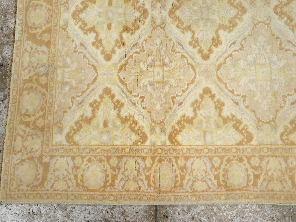 Vintage Indian Cotton Agra Rug, No.22940 - Gsblank