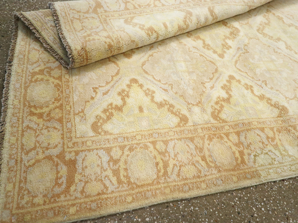 Vintage Indian Cotton Agra Rug, No.22940 - Gsblank