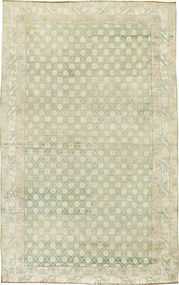 Vintage Indian Cotton Agra Rug, No.22942 - Gsblank