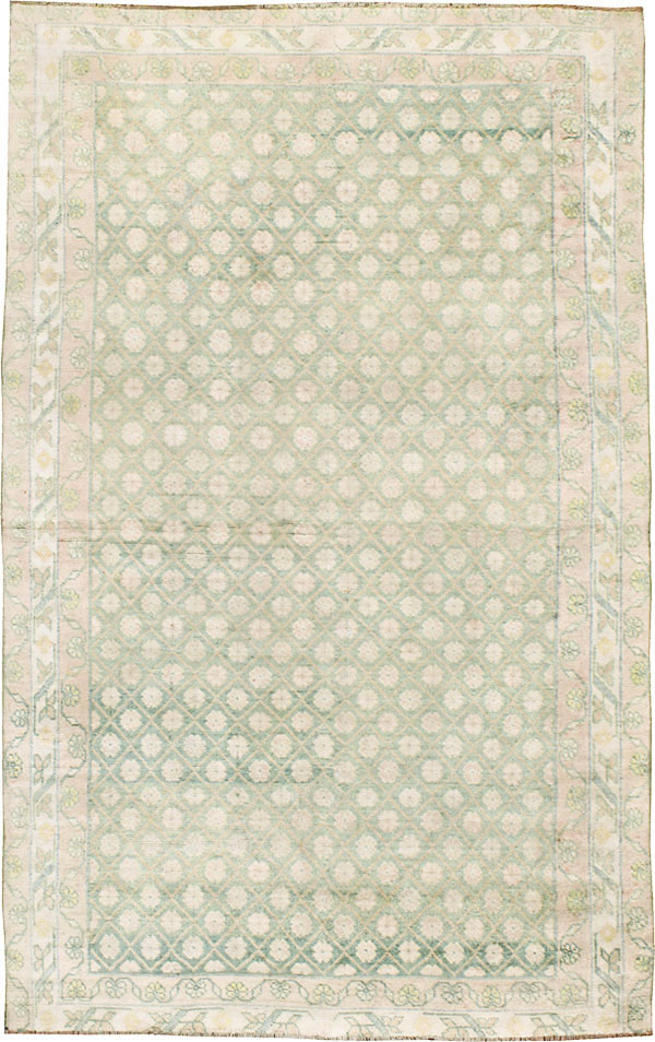 Vintage Indian Cotton Agra Rug, No.22942 - Gsblank