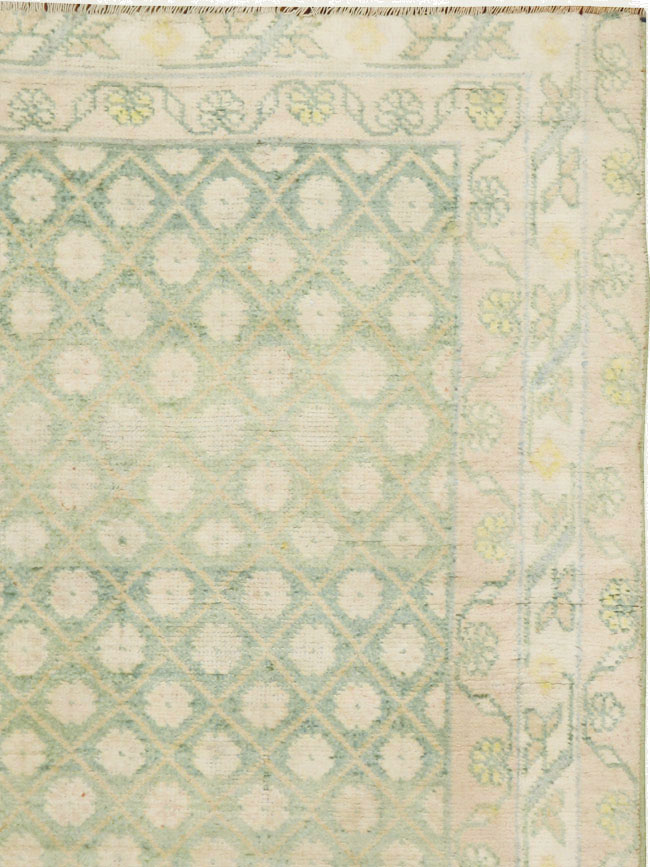 Vintage Indian Cotton Agra Rug, No.22942 - Gsblank