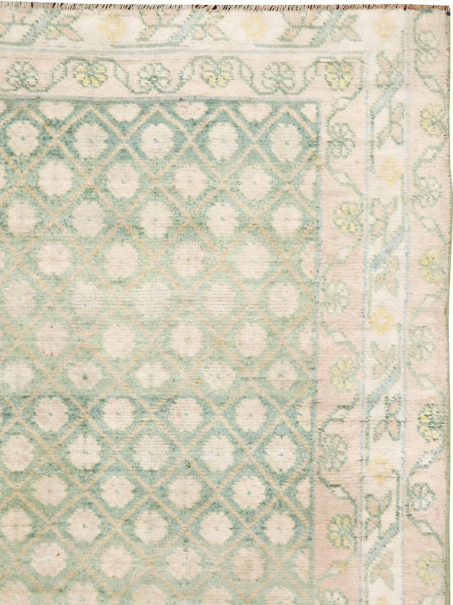 Vintage Indian Cotton Agra Rug, No.22942 - Gsblank