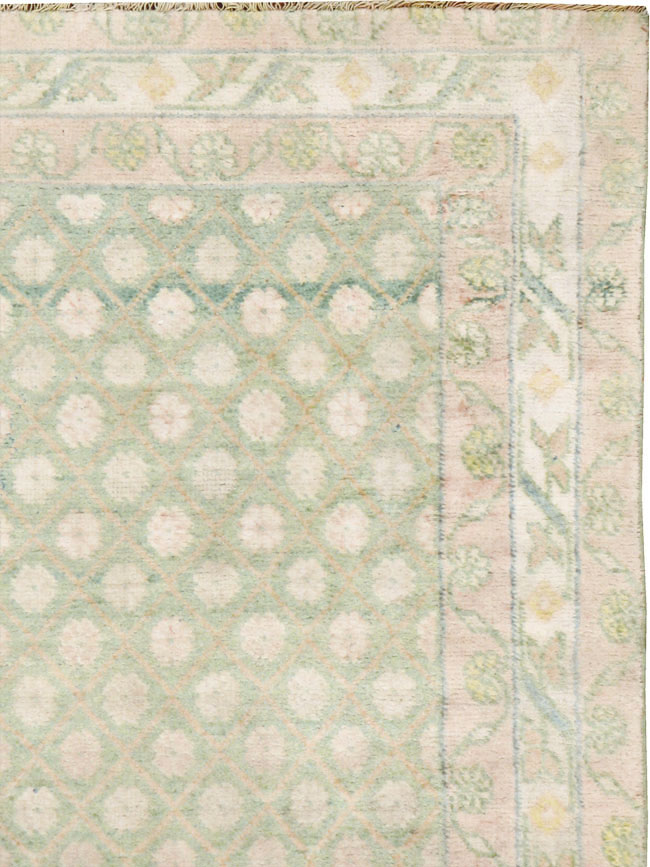 Vintage Indian Cotton Agra Rug, No.22942 - Gsblank