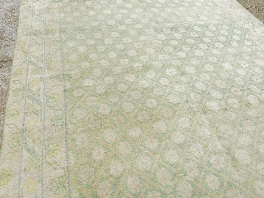 Vintage Indian Cotton Agra Rug, No.22942 - Gsblank