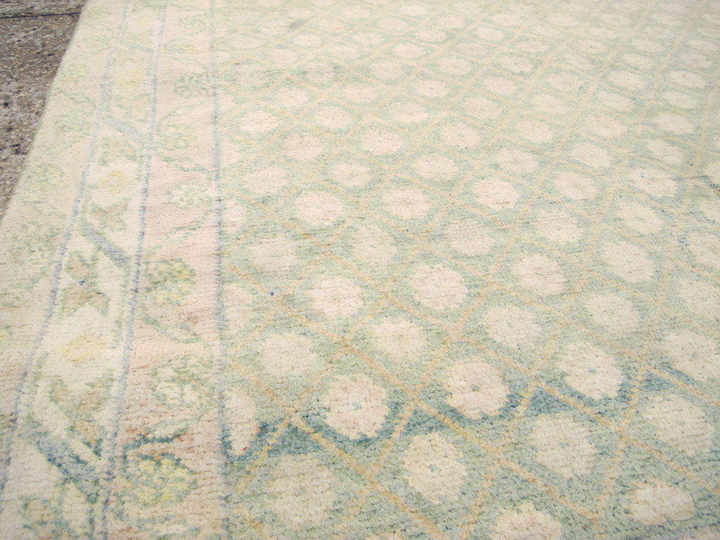 Vintage Indian Cotton Agra Rug, No.22942 - Gsblank