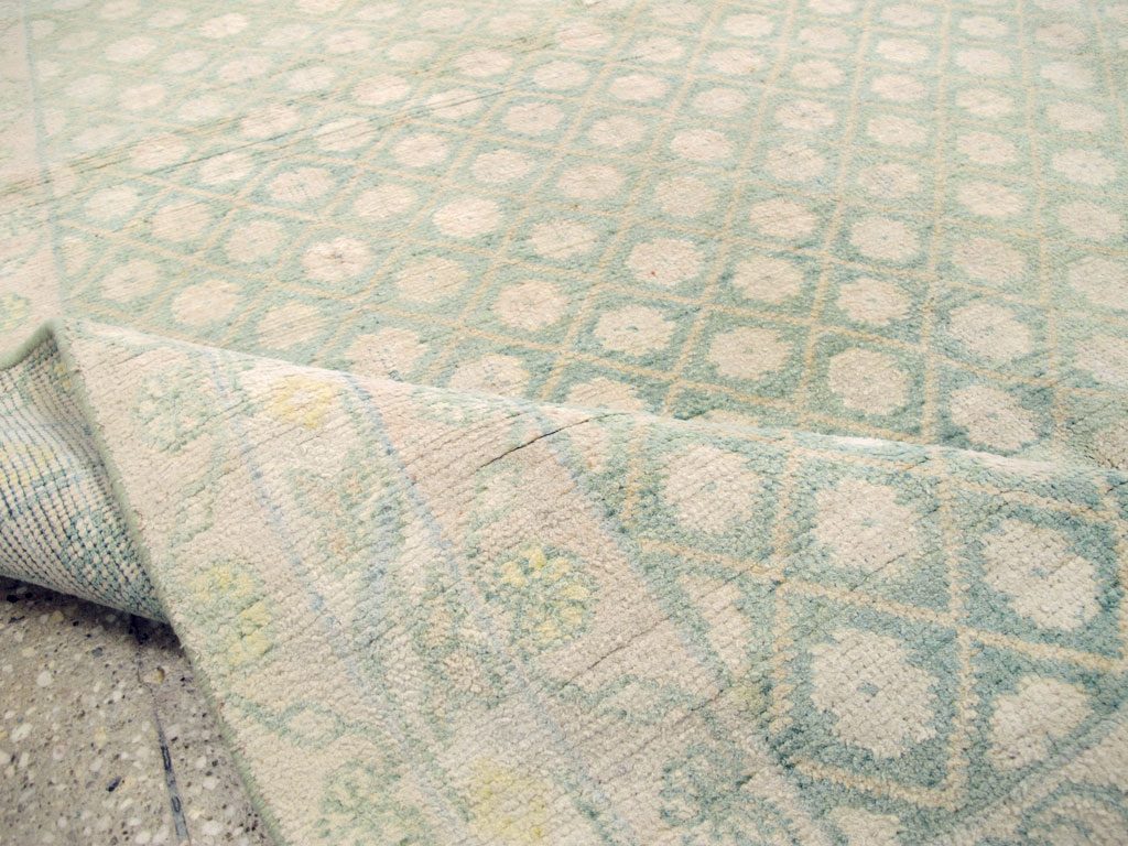 Vintage Indian Cotton Agra Rug, No.22942 - Gsblank