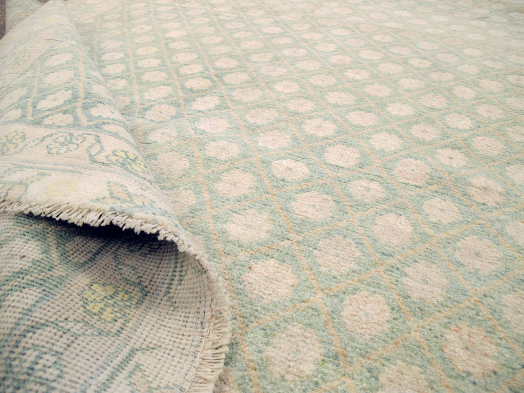 Vintage Indian Cotton Agra Rug, No.22942 - Gsblank