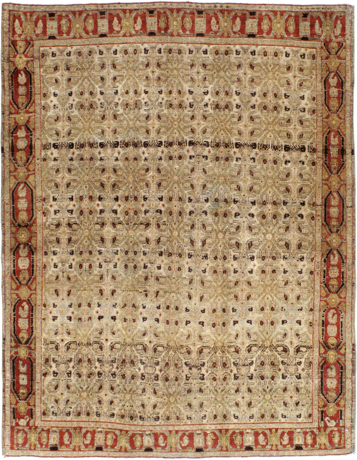 Antique Persian Senneh Malayer Rug, No.22945 - Gsblank